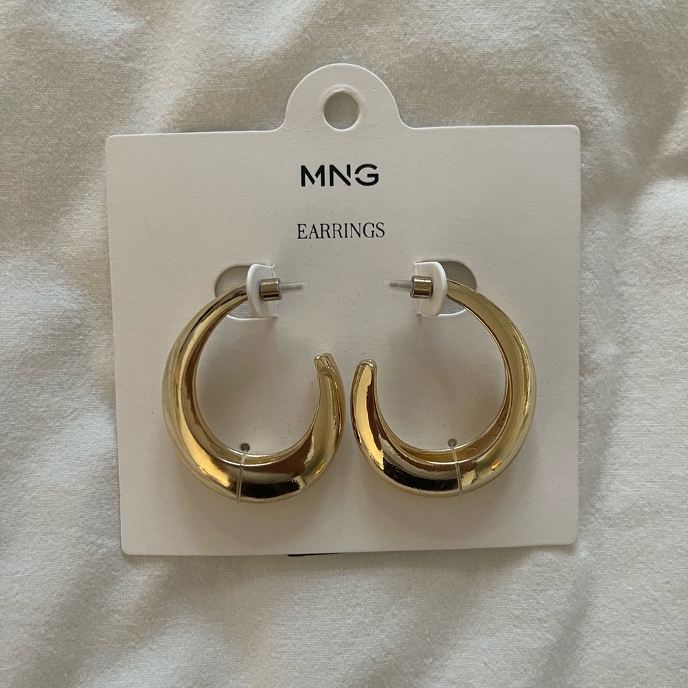 Mango Gold Hoop Earrings